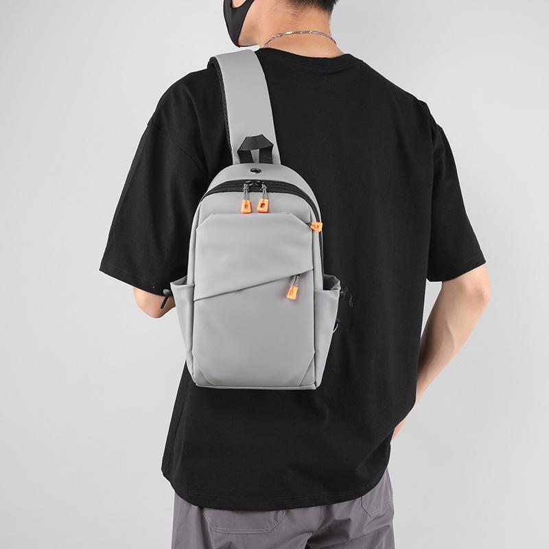 Unisex-Brusttasche, einfache Aufbewahrungstasche, leicht, für Reisen, kleiner Rucksack, Umhängetasche, modisch, lässig, einzelne Schultertaschen