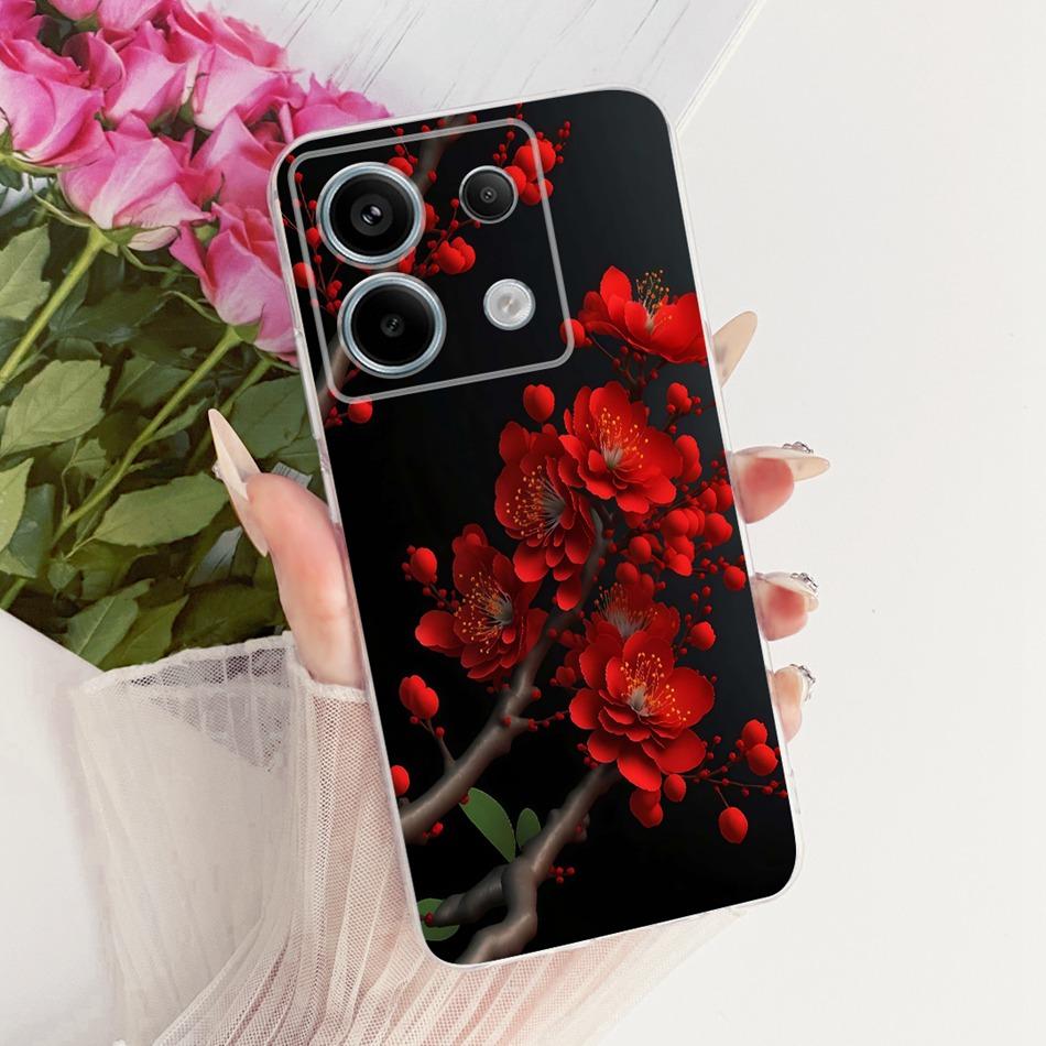For Xiaomi Poco X6 Pro PocoX6 Cute Flower Butterfly Cat Painted Case For POCO X 6 X6Pro Soft Silicone TPU Phone Cases