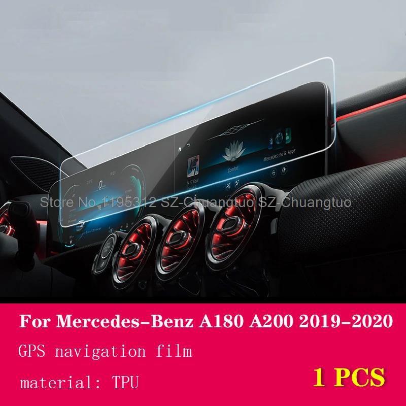 Film protecteur en TPU Pour Mercedes Benz Classe A W177 A180 A200 A250 2019-2022 Intérieur de voiture Console centrale Film anti-rayures