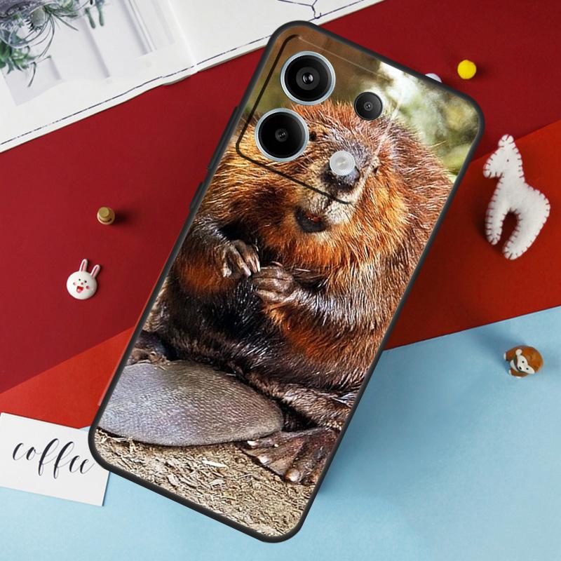 Animal Beaver Case For Xiaomi Redmi Note 14 12 11 10 13 Pro 15 Pro Plus Redmi 15 14C 10C 12C 13C 15C Cover