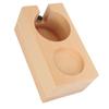 Wooden Coffee Tamper Station Stable Prevent Slip Coffee Tamper Holder Base Tamping Station for Home