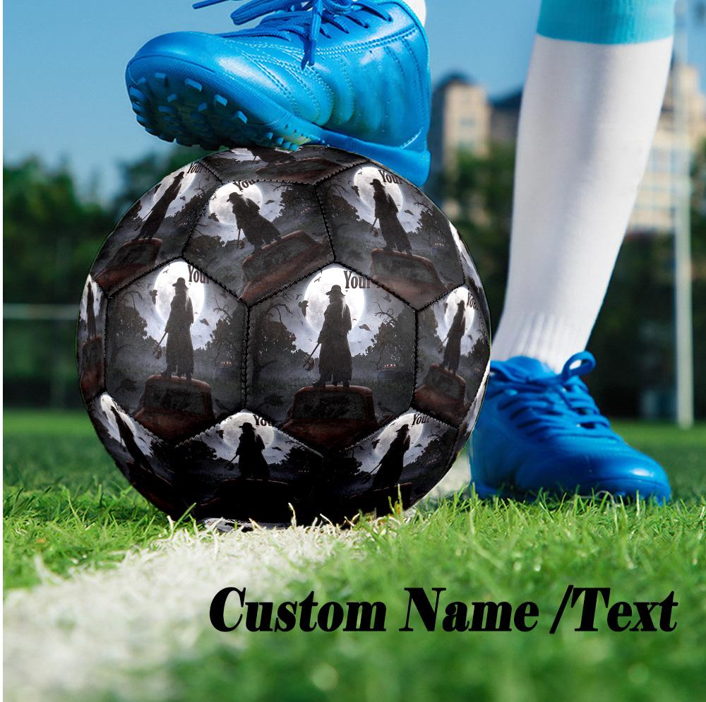 Custom Text Size 5 Soccer Ball, Standard Match Football For OutdoorJeepers Creepers The Creeper