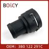 BOICY Engine Radiator Coolant Hose Connector for Polo Passat Touran Jetta Golf Caddy A3 A4 A6 3B0122291C 5QD122291AK 7M3122291
