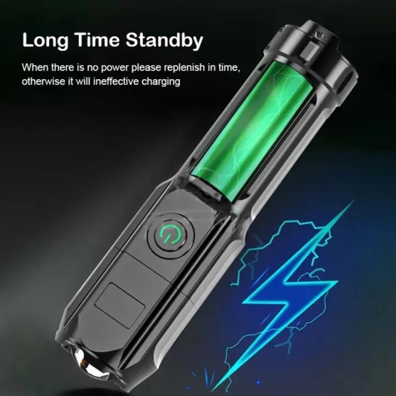 Powerful LED Flashlight 100000 Lumen Tactical Flashlights Rechargeable USB 18650 Waterproof Zoom Fishing Hunting LED Flashlight