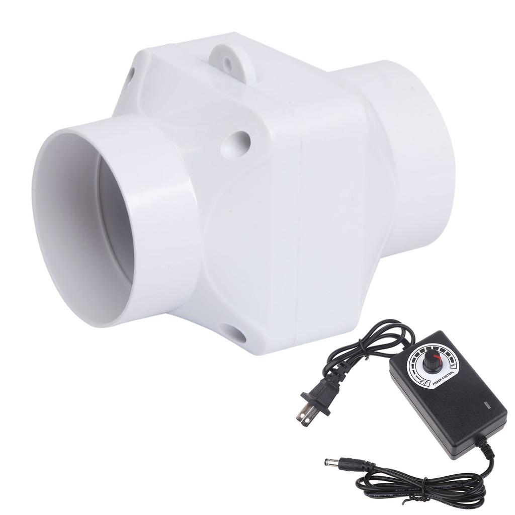 Quiet Operations 75mm PVC Pipeline Fan for Kitchen Bathroom Factory