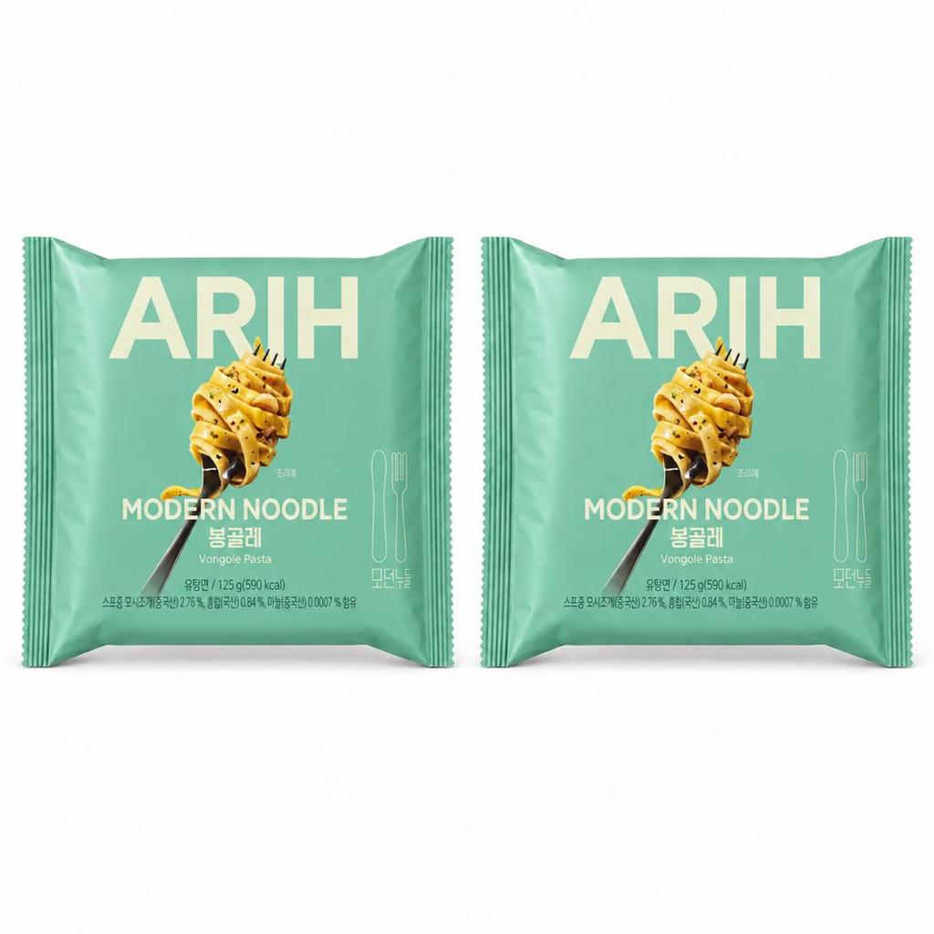 BTS PALDO ARIH Stile Moderno Noodles Noodles Saltati Sapore di Vongole all'Aglio 135g