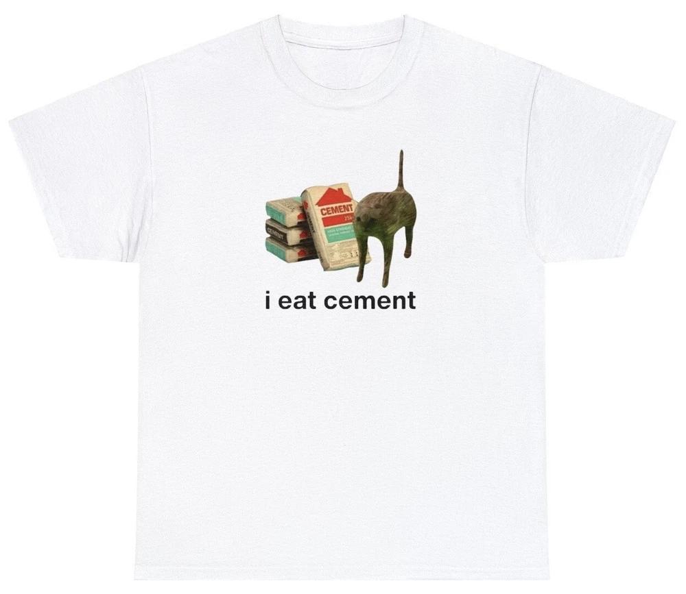 I Eat Ceunisext T Shirt Funny Ironic Cursed Cat Lover Cursed Cringe Meme Tee S