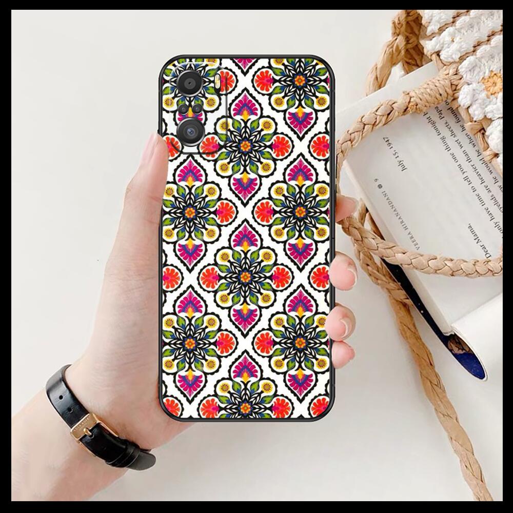 Art Flowers Banana Leaf  For Xiaomi Redmi Note 10S 10 9T 9S 9 8T 8 7S 7 6 5A 5 Pro Max Soft Black Phone Case