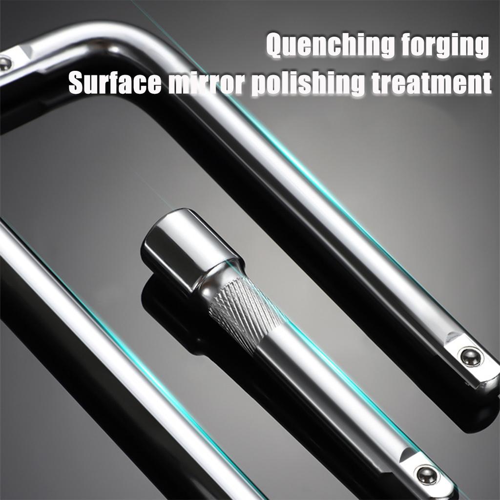 200-350mm 1/2" Drive Socket Breaker L Shape Extension Bar Wrench,L Shape Extension Bar Wrench, CR-V, Sliver, 1 Pcs
