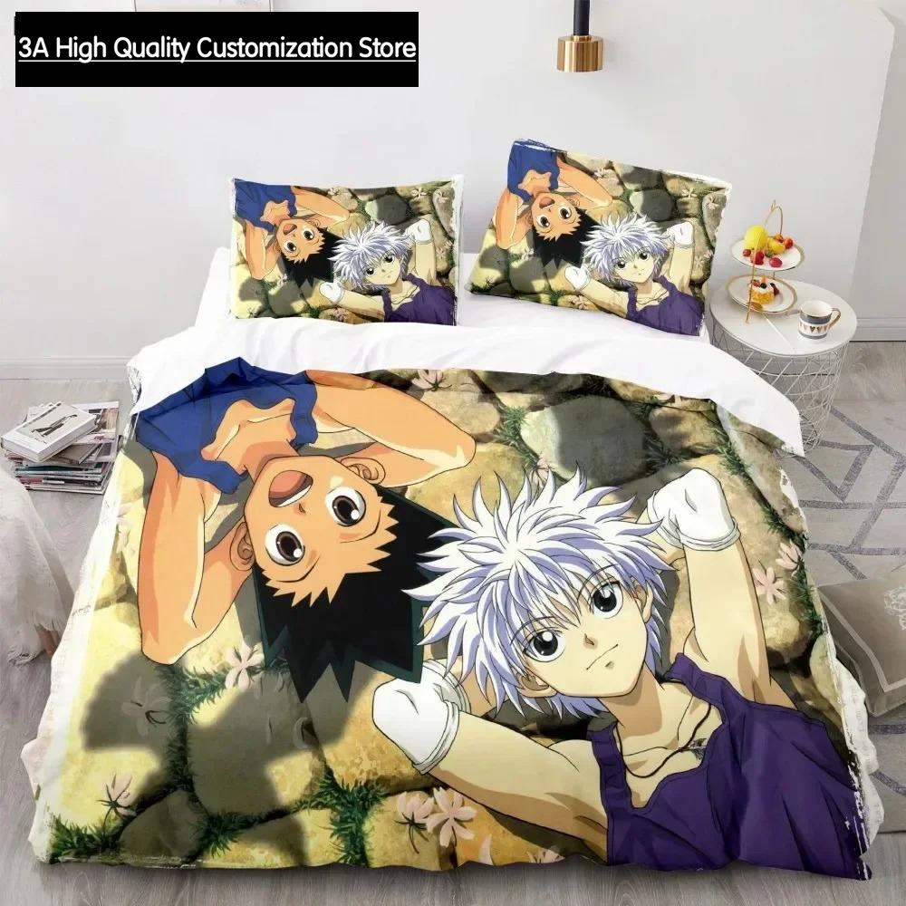 Hunter X Hunter 3D Bedding Set Japanese Anime Twin Queen King Quilt Cover Pillowcases Polyester For Boys Duvet Cover Sets