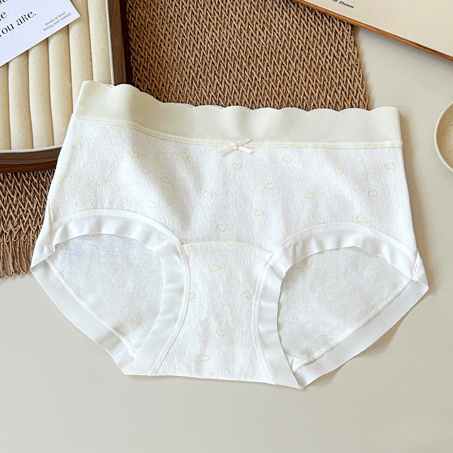

Women s Summer New Sweet Cotton 10A Antibacterial Extended Mid Waisted Briefs XL