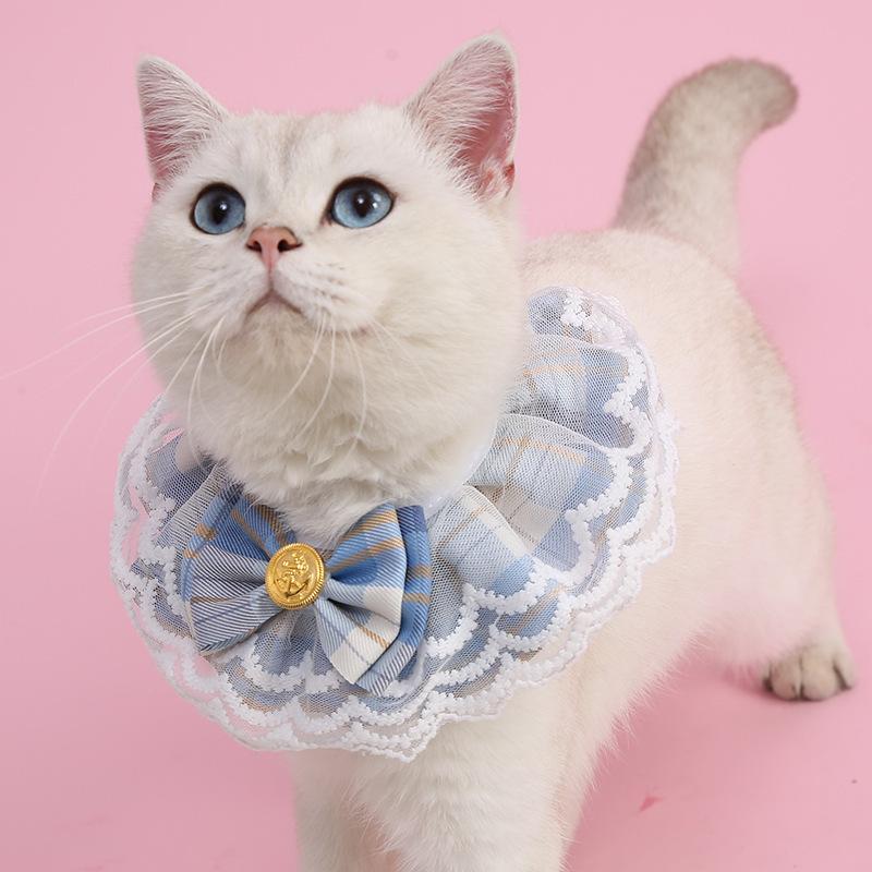 

Pearl Cat Dog Collar Jewelled Silk Wedding Puppy Ribbon Scarf Pendant Pet Bows Necklace Satin New Kitten Accessories Bowtie Gift XS розовый