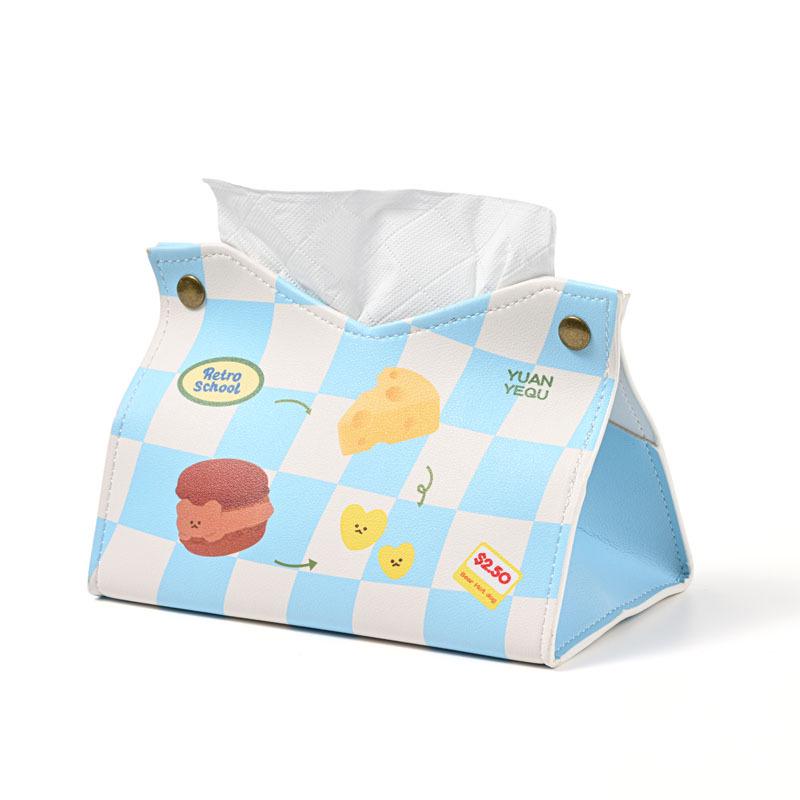 Cartoon Cute Leather Tissue Box - Luxurious Pull-out for Home & Hotel
