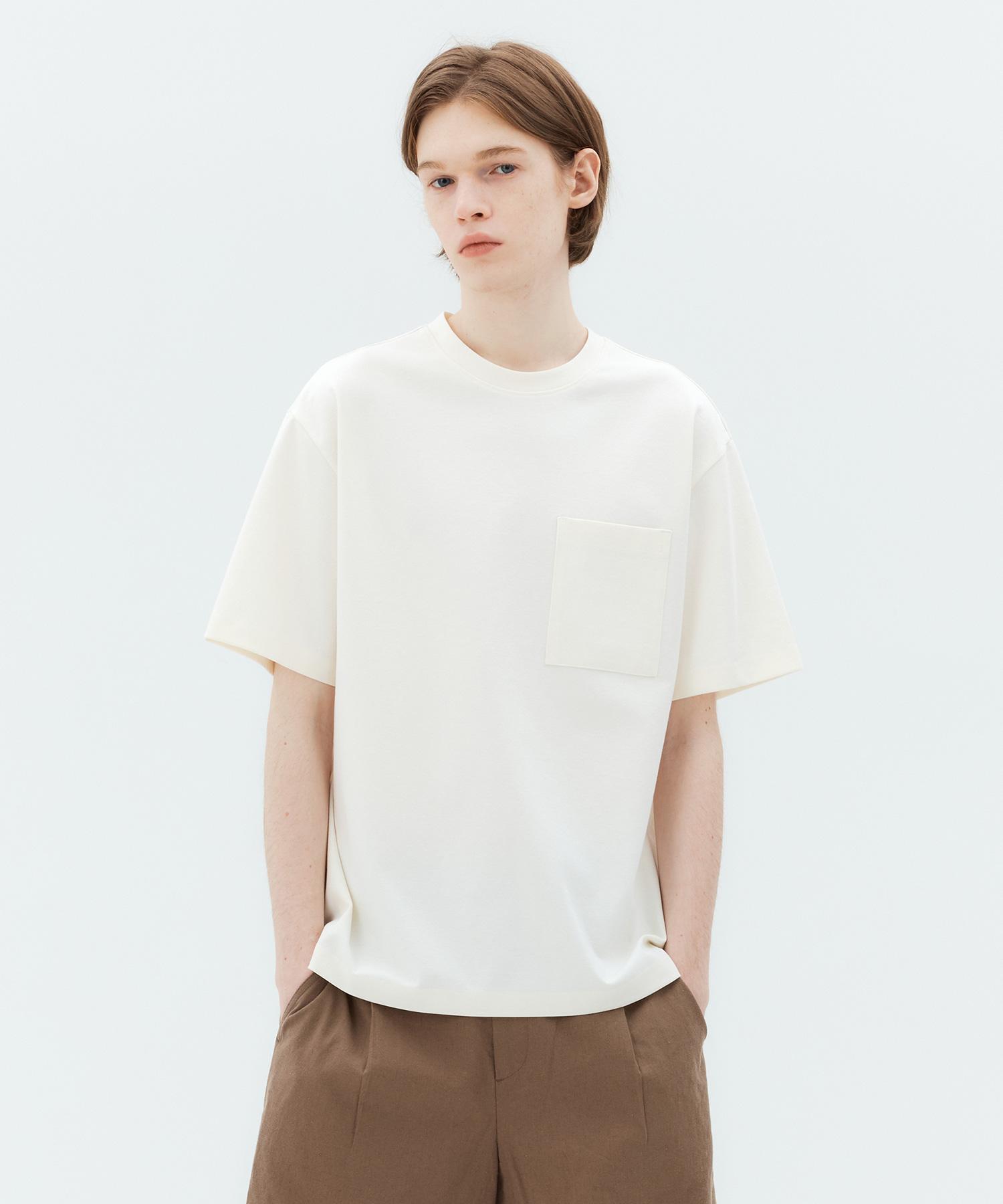 Mind Bridge Textured Pocket Semi-Oversized T-Shirt - 3 Colors Myts3121 Pk/100