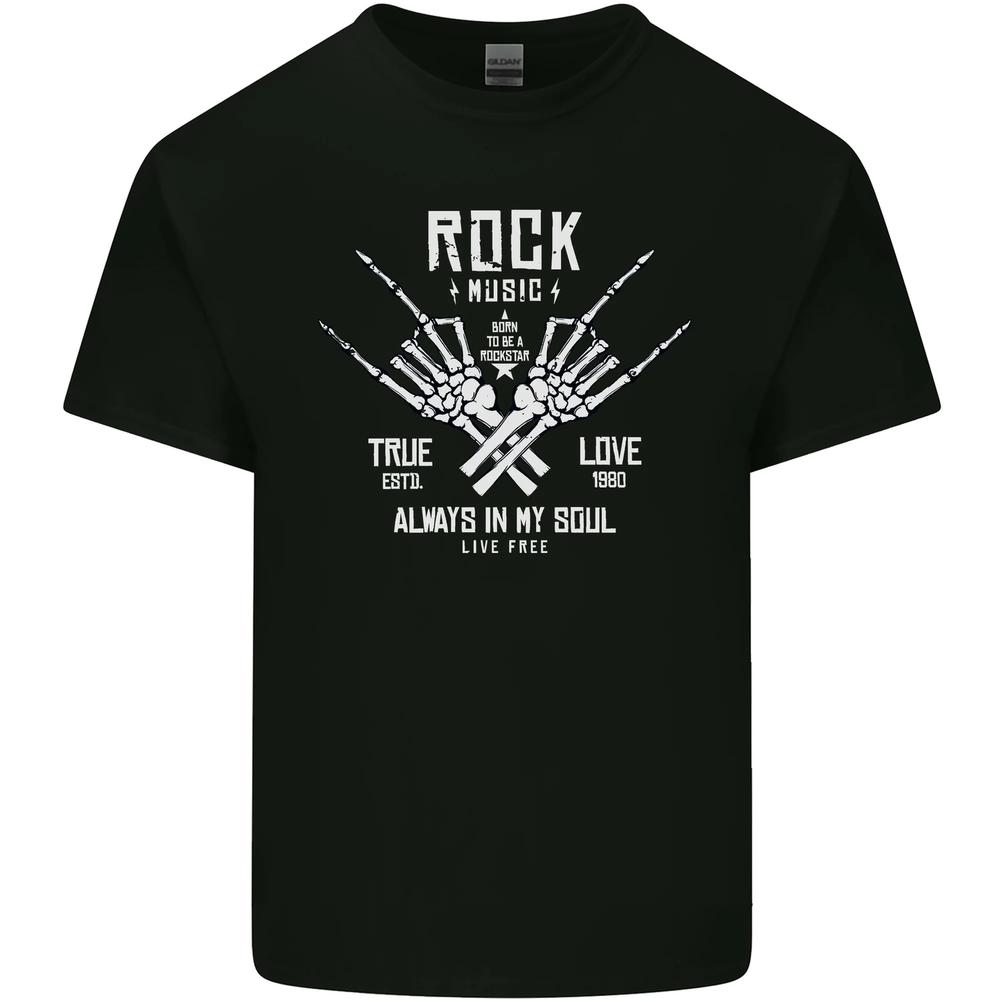 Rock Music Salute Unisexs Cotton TShirt Tee Top S