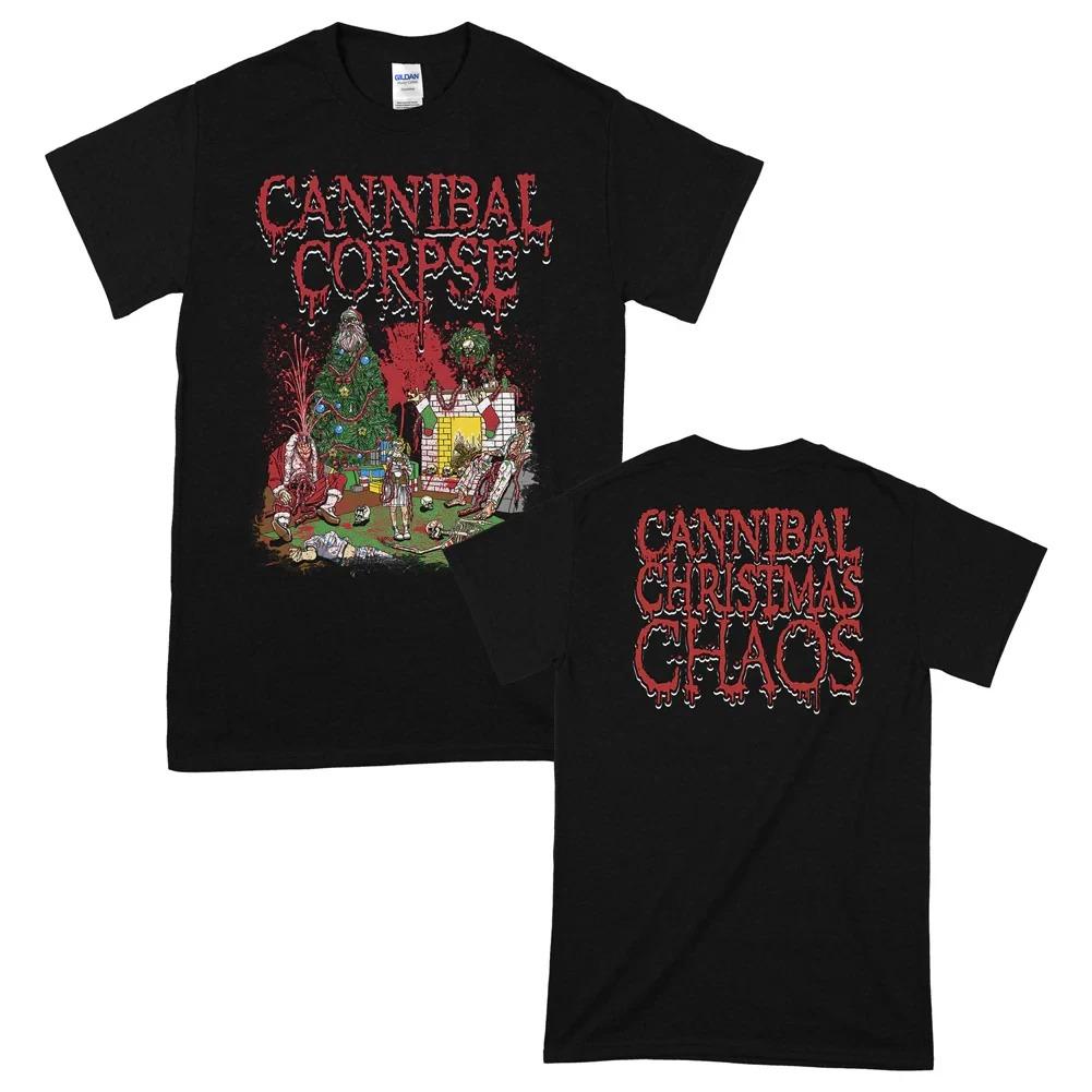Camiseta Unisex con Estampado de Póster de Álbum de la Banda de Death Metal Cannibal Corpse Nueva de Verano Holgada Estilo Harajuku Cuello Redondo 100% Algodón