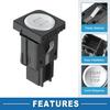 Push Button Starter Switch No.16D959839 Engine Start Stop Switch Button for Volkswagen Jetta 2011-2018 Silver Tone Black