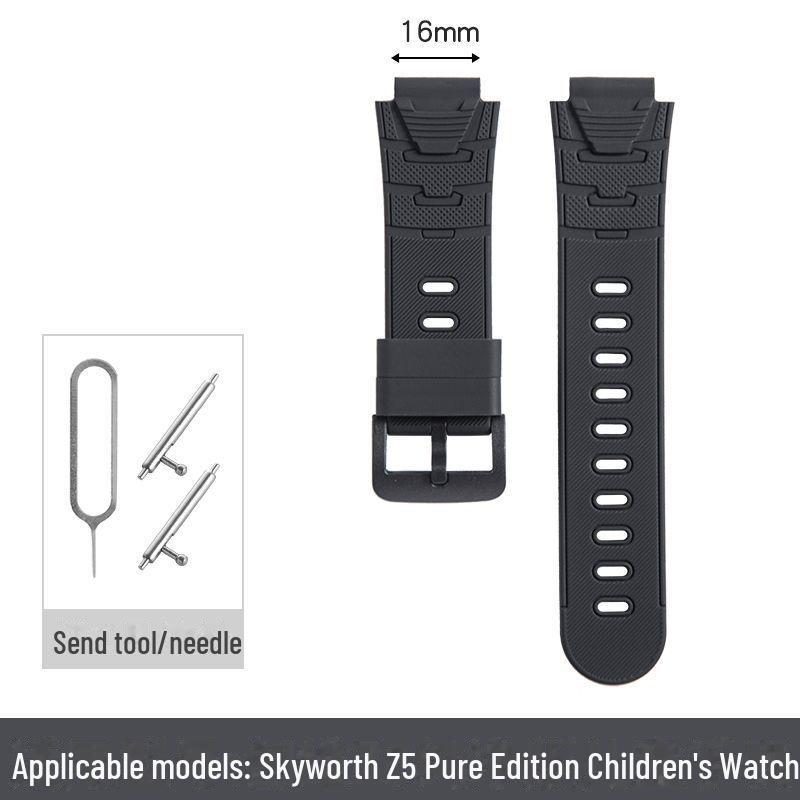 

Сумісний із підробленим брендовим дитячим годинником-телефоном – силіконовий ремінець 16 мм не підходить для годинника Xiaotiancai.