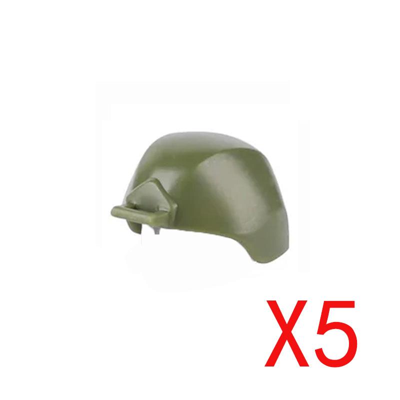 Military Building Accessories Mini Brick Camouflage   Hat Tactical Helmet Peaked Cap Backpack Radio Toy Gift DIY K040