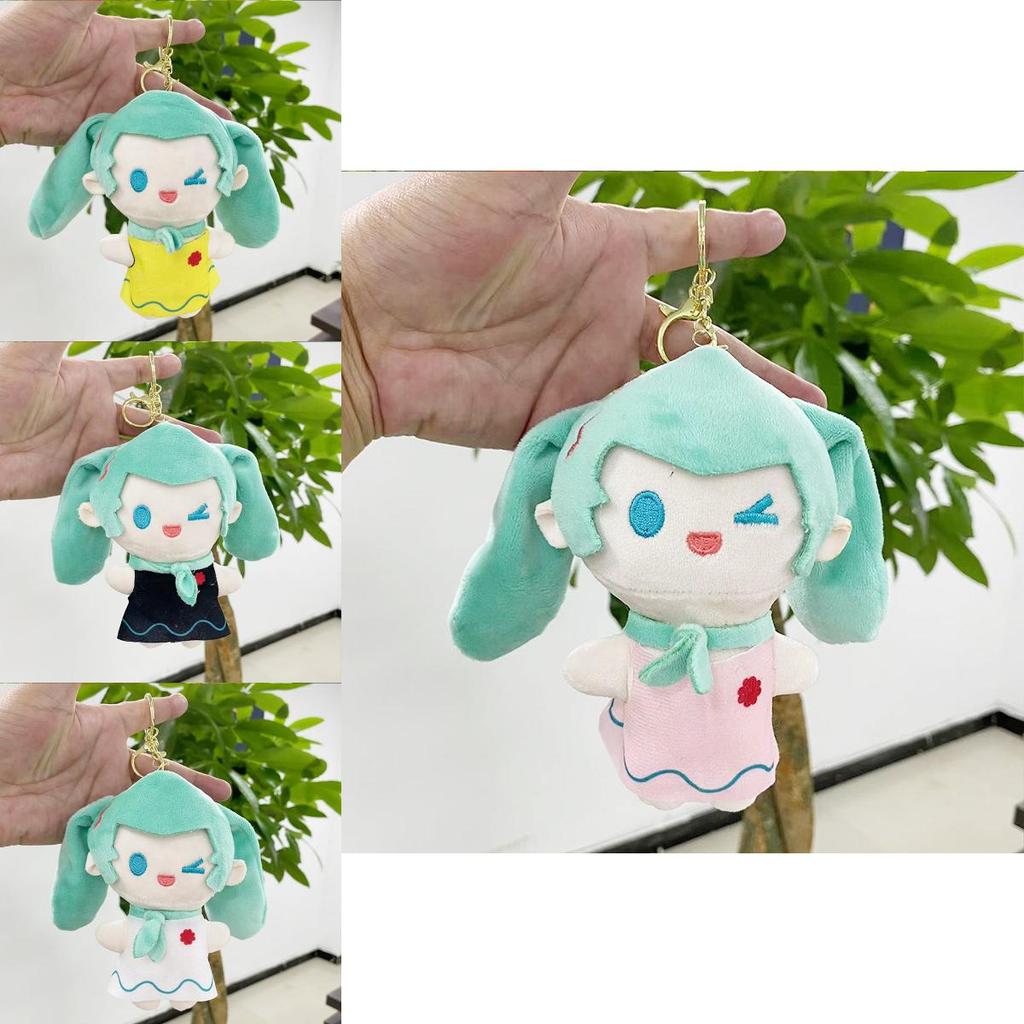 Charming Plush Toy Hatsune Miku Collectible Doll Cute Keychain 12cm For Students