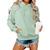 Women's Fashion Casual Long Sleeve Hooded Solid Color Sweatshirt