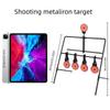 Cross-border Metal Iron IDPA Gravity Target with Quick Release, 4-Position Rotation, and Training Stickers