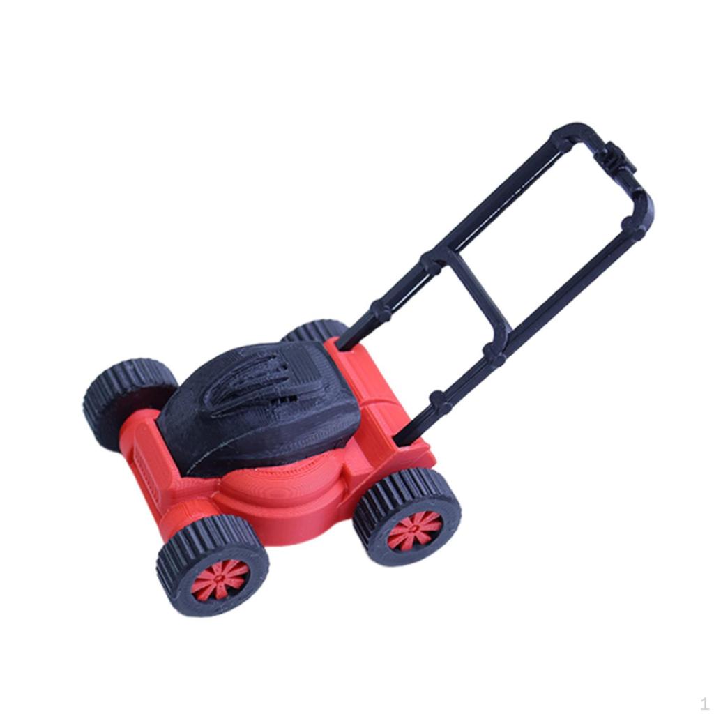Doll House Decor Lawn Mower Model Decorative Accessories Ornament Mini Figurine for Fireplace Themed