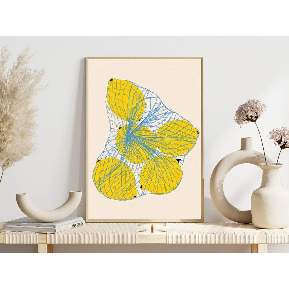 Minimalist Simple Fruits Vegetables Posters Onion Tomato Corn Abstract Modern Prints Canvas Wall Pictures Home Living Room Decor