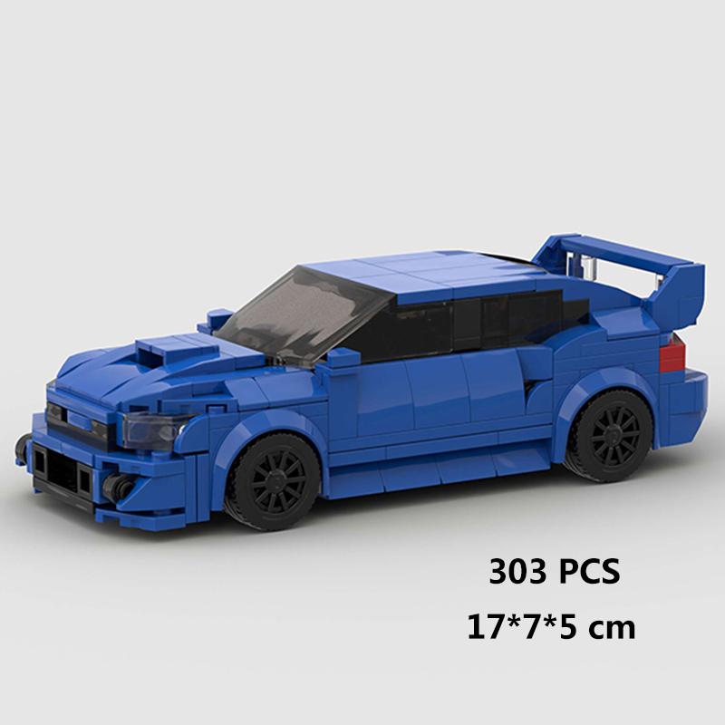 Auto da Corsa di Città Modello Blocchi da Costruzione Mattoncini Fai da Te MOC Giocattolo Classico Rally Sportivo Super Pilota Veicolo Regalo di Natale Tecnica