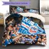 Lufthansa team Pattern Bedding Home Decoration Birthday Gift (1 * duvet cover + 2 * pillowcase, without core)