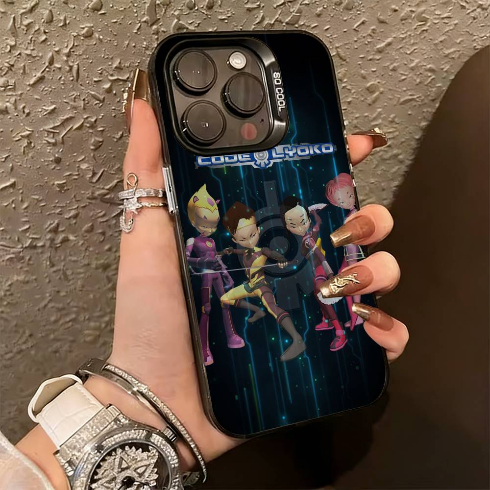 c-Code L-Lyoko  Phone Case For iPhone 17,16,15,14,13,12,11 Plus,Pro Max,XS,Colorful Silver Phone case Funda Cover