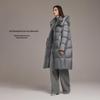 Tanbor Women's Long Warm Down Parka with Detachable Hood