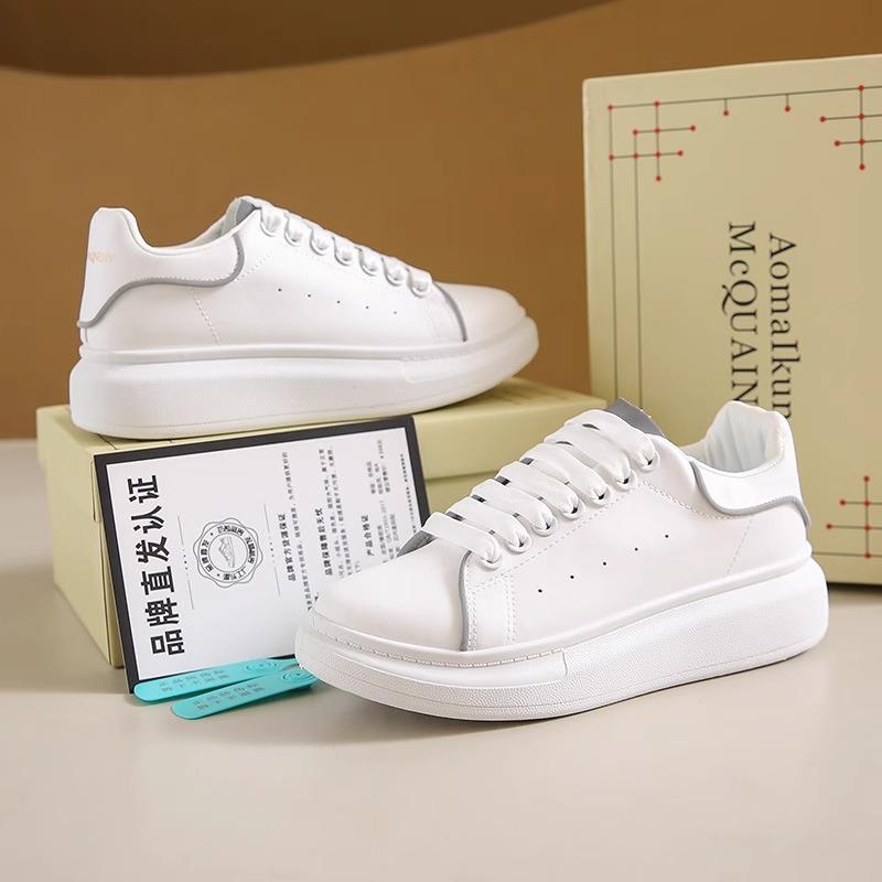 Spring and Autumn Little White Shoes Men's and Women's Shoes 2025 New Couple Thick-soled Versatile Height Increase Student Popular Sports and Lei