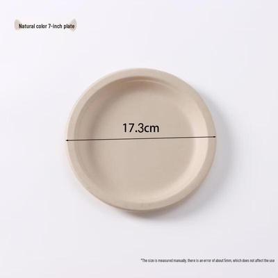 7-inch Round Disposable Thickened Paper Plates