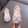 Autumn new style ladylike baby girl girls' princess rhinestone flat shoes, leather shoes, dance performance shoes