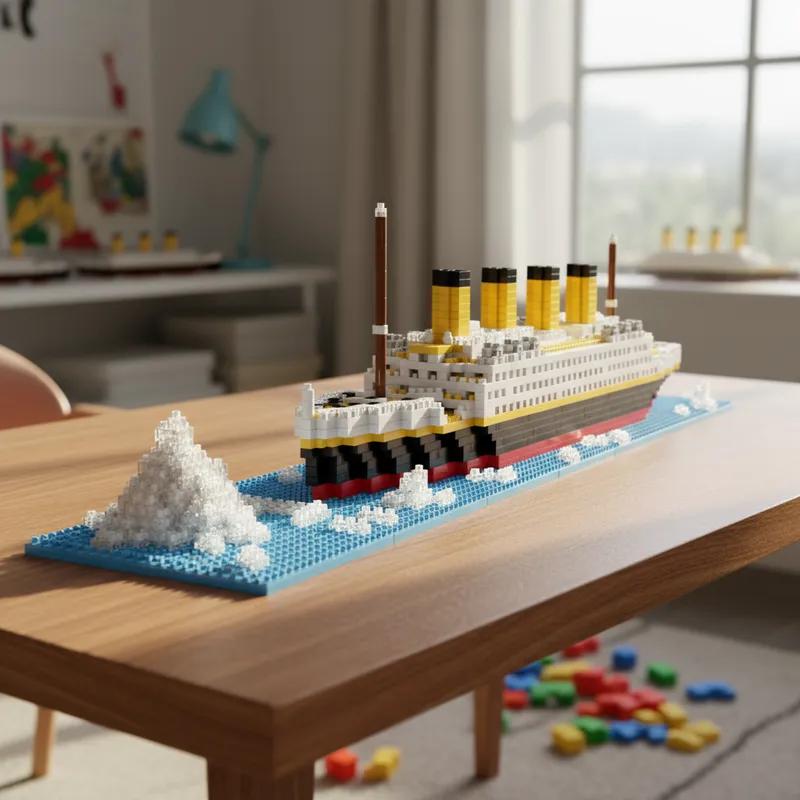 Creatieve Doe-het-zelf Titanic schip model bouwblok MOC Titanic bouwsteen Voor Kinderen speelgoed Verjaardag Kerstcadeaus 2500 stuks