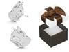Silver Earrings Kittens Large Women's Studs Oxidized Cats Studs Silver