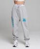 CREAM SODA LAB Lab Slogan Jogger Training Pants Gray