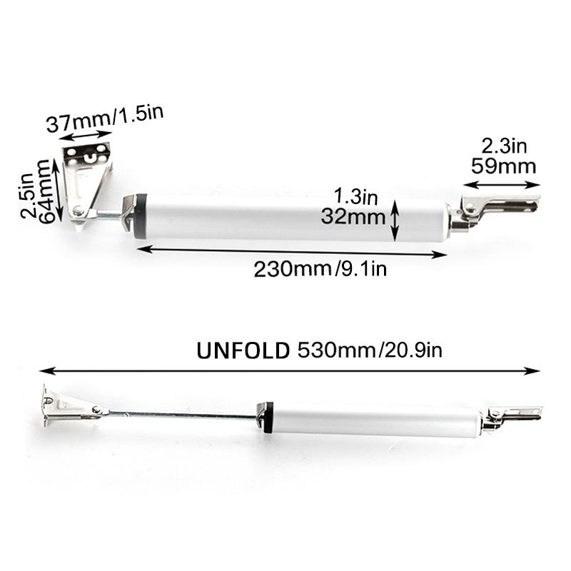 90° Automatic Door Soft Close with Positioning Stop Buffer Adjustment - Perfect for Furniture Hardware