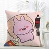 Asamimichaan Asleep Cute Asamimi Cushion Cover comfort Daily Washable Linen Soft  for Sofa Bed Home Room Decor