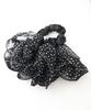 VINGTAINE Scrunchie with Polka Dot Ruffled Polka Trendy Hair Pattern, Dots, Voluminous, Large, Cute, Accessory, HS-212