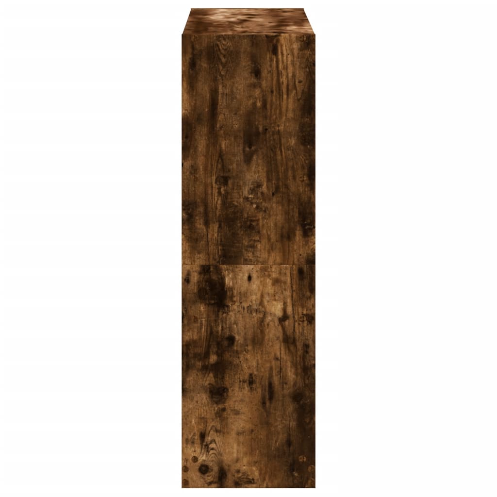 Vidaxl Regał, Przydymiony Dąb, 102X32X108 Cm, Materiał Drewnopochodny
