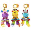 Cute Baby Hanging Rattle Toy, with Sound, Activity Wind Chimes Colorful Plush Toys for Cribs