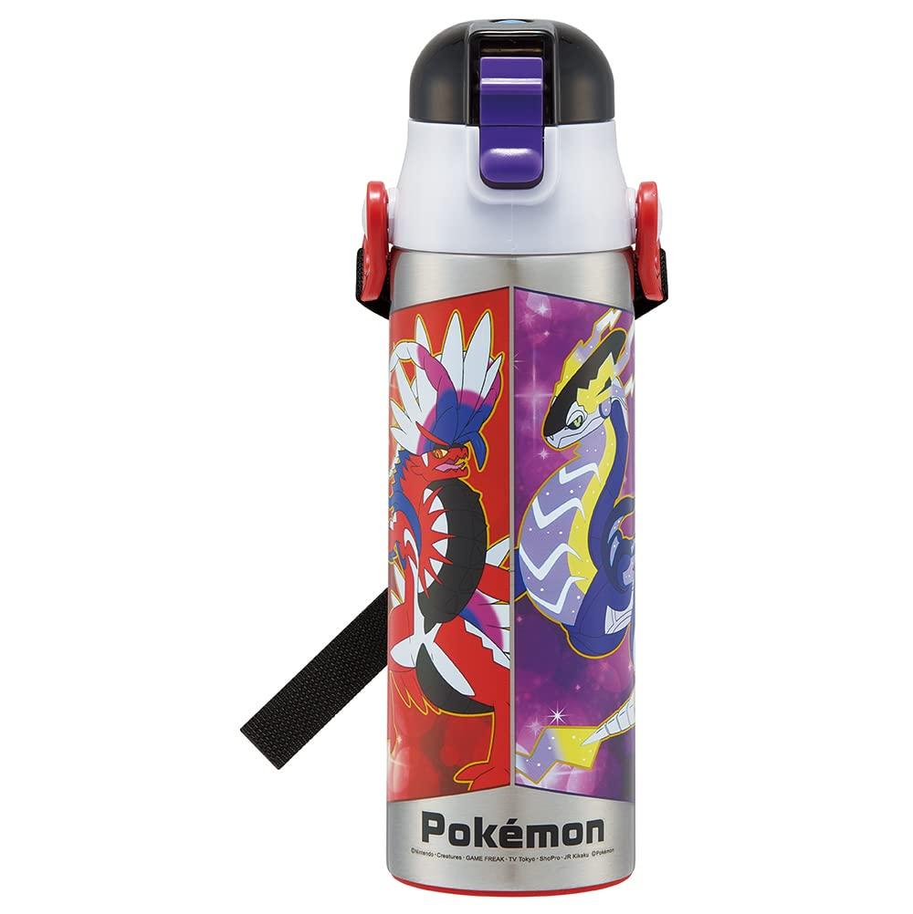 Skater Stainless Steel Water Direct Pokemon for Cute Sports Water Kids' Bottle, Drinking, 580ml, Design, 23N, Child-Friendly, Lightweight, Insulated,