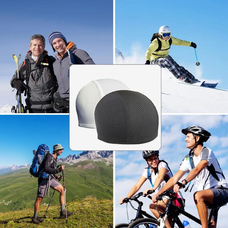Motorcycle Cycling Helmet Hat Inner Cap Breathable Quick-drying Balaclavas Helmet Beanie Cap Outdoor Sports Motor Helmet Hats