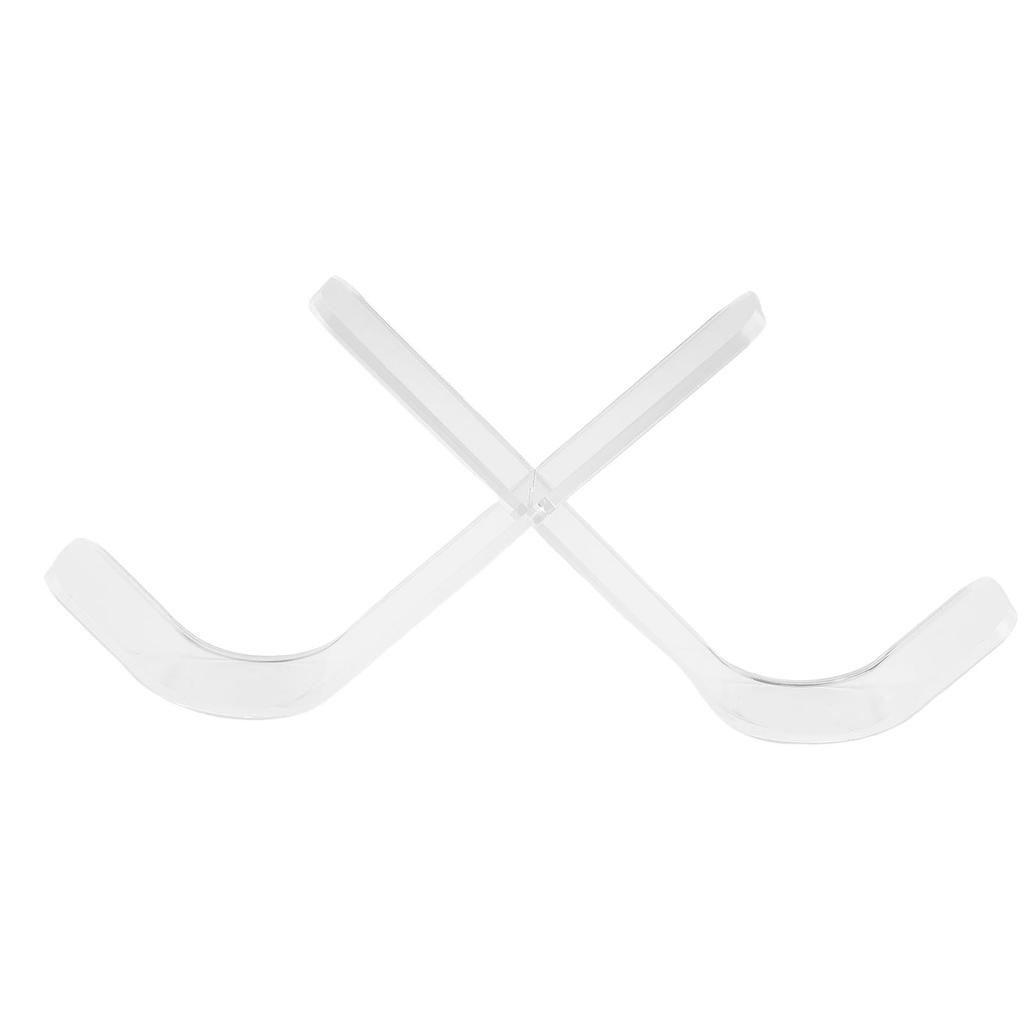 Hockey Pucks Display Holder Acrylic Transparent W Shaped 3 Puck Stand for Autographed Collectors Sports Memorabilia