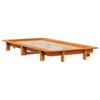 Vidaxl Bed Frame Without Mattress, Waxed Brown, 90X200 Cm, Solid Pine