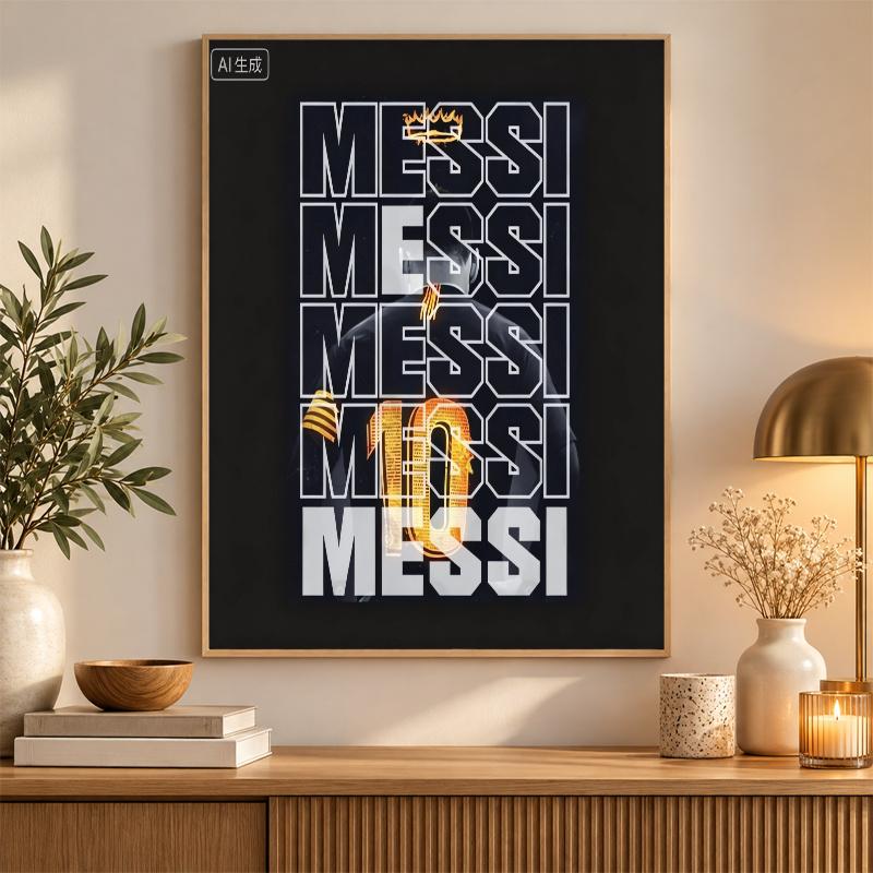 Zestaw do Malowania Diamentami Lionel Messi 5D Pełny Wiertak DIY Mozaika Diamentowa Sztuka Ścienna Wystrój Domu