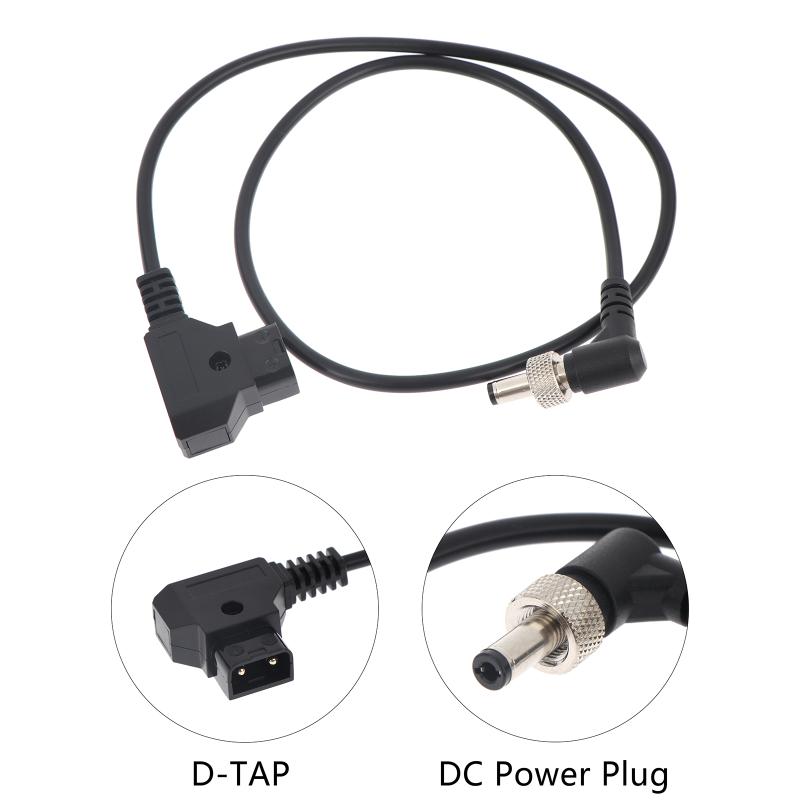 D-Tap To Locking Dc2.1Mm Dc2.5Mm Monitors Power Cable Right Angle Cable Suitable For Atomos Video Assists Monitors
