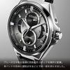 Citizen Watch Atessa Eco-Drive Ring Solar ACT Line Triple Calendar Moon Phase BU0060-09H Men's Silver Black